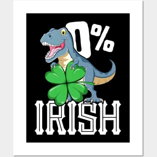 Rex St Patricks Day Dinosaur Posters and Art